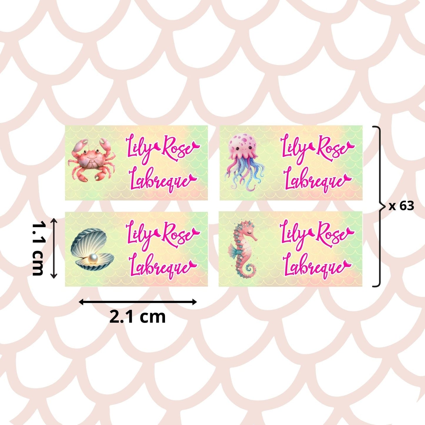 Autocollants d’Identification Personnalisés – 13 Univers à Explorer - Petite Sublime