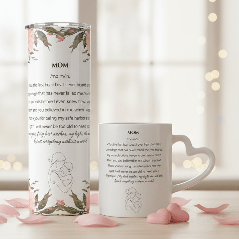 Duo Tasse + Gobelet Maman & Garçon - Petite Sublime