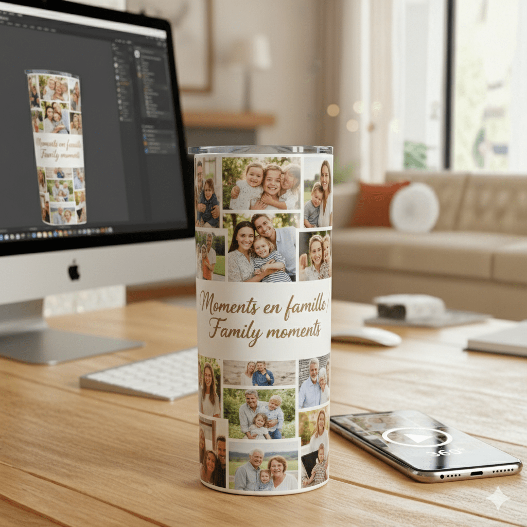 Gobelet 20 oz entièrement personnalisé – Impression 360° - Petite Sublime