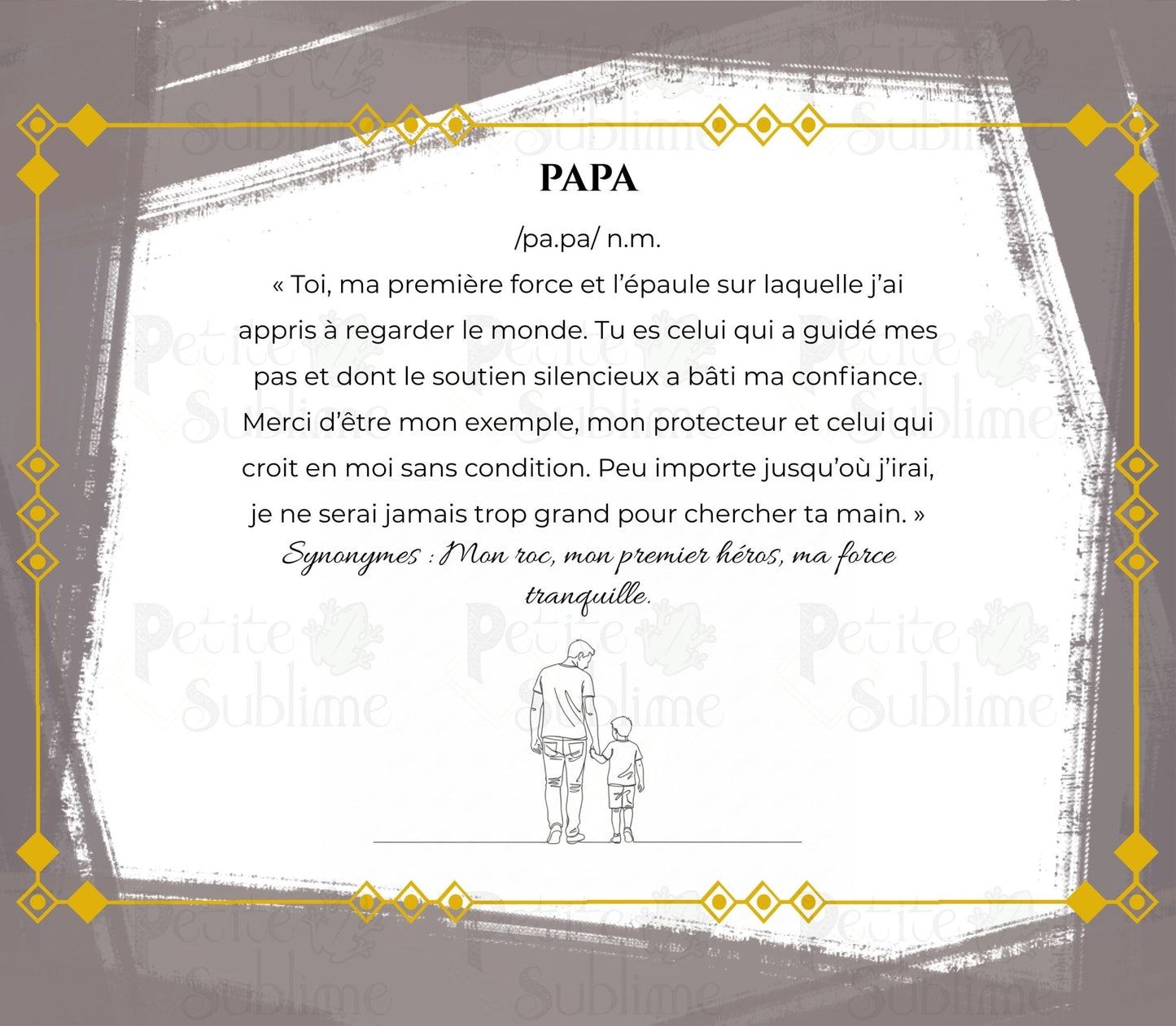 Gobelet Parent - Papa & Garçon - Petite Sublime