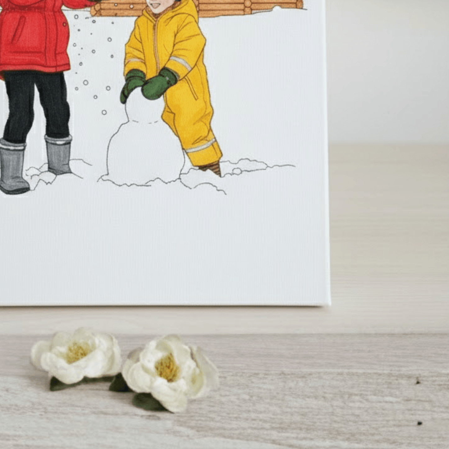 Kit créatif toile 9x12 avec marqueurs acryliques – photo personnalisée - Petite Sublime