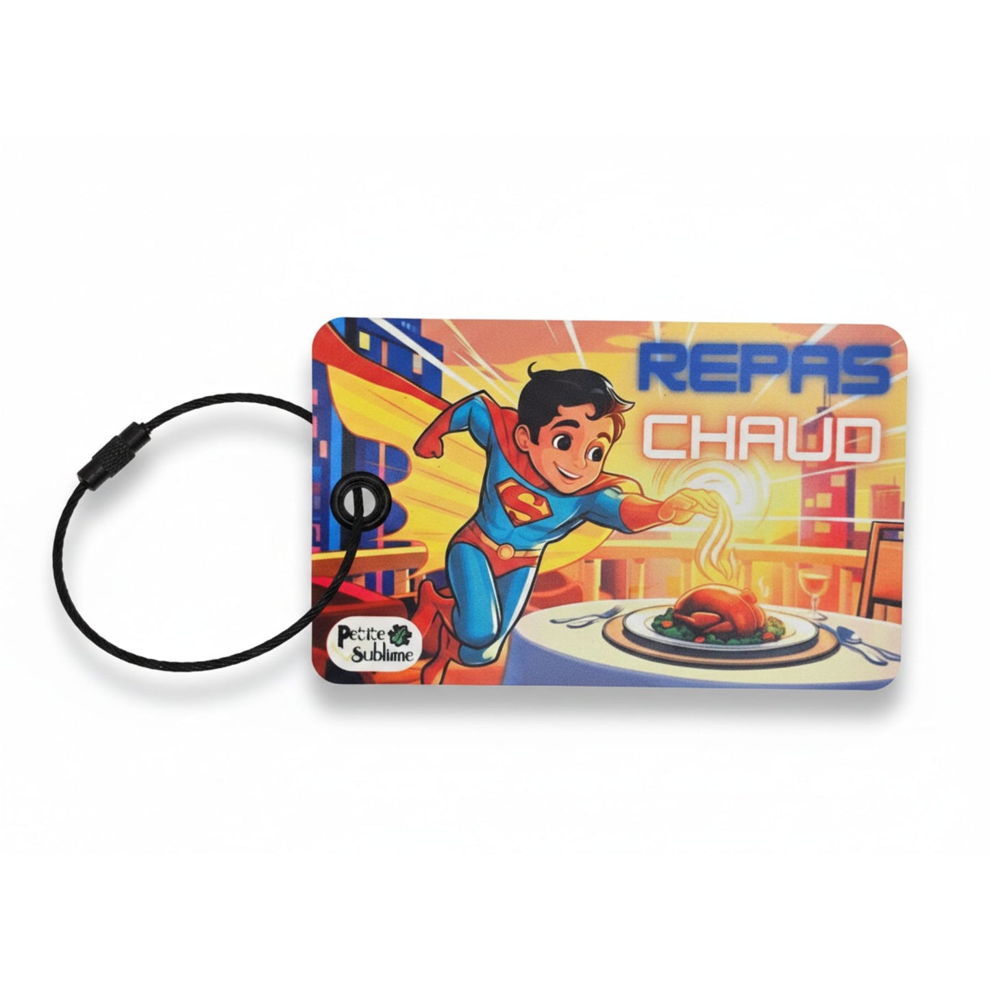 Marqueur « Repas chaud » à accrocher pour boîte à lunch – Repère visuel pour enfants - Petite Sublime