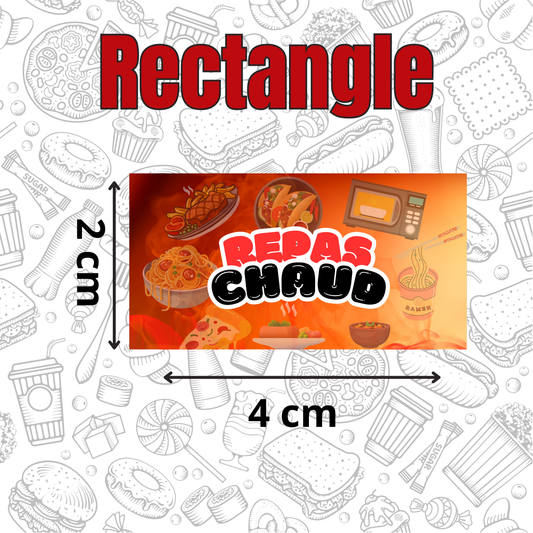 Autocollant Repas Chaud