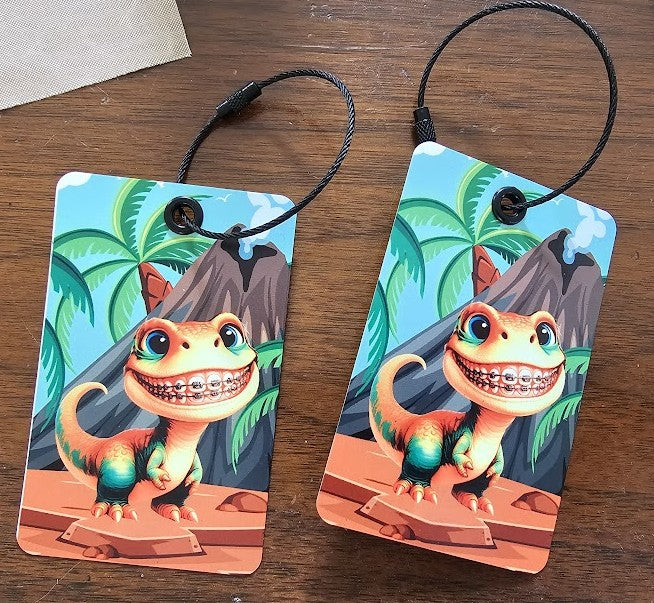 Cartes de rappel appareil dentaire enfant design carte blanche