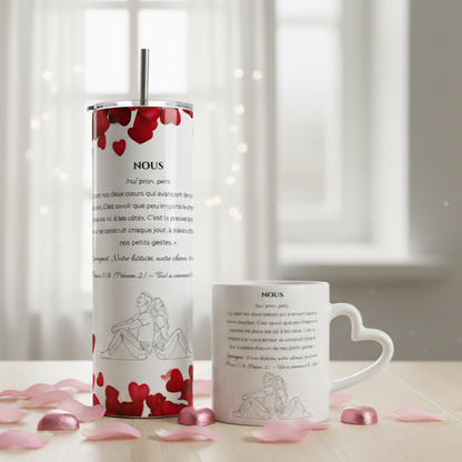 Motif Nous - Elle et Lui – Tasse, Gobelet ou Duo personnalisé - Petite Sublime