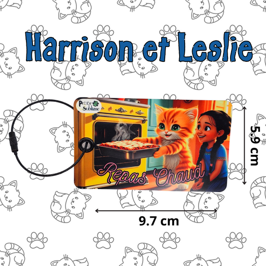 Harrison le chat cuisinier et Leslie fine bouche