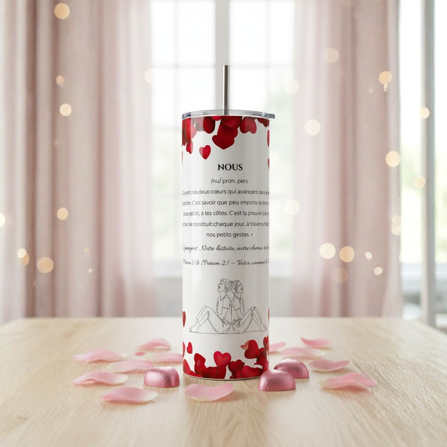 Motif Nous - Elle et Elle – Tasse, Gobelet ou Duo personnalisé - Petite Sublime