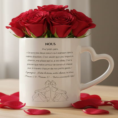 Motif Nous - Lui et Lui – Tasse, Gobelet ou Duo personnalisé - Petite Sublime
