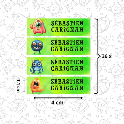 Autocollants d’Identification Personnalisés – 13 Univers à Explorer - Petite Sublime