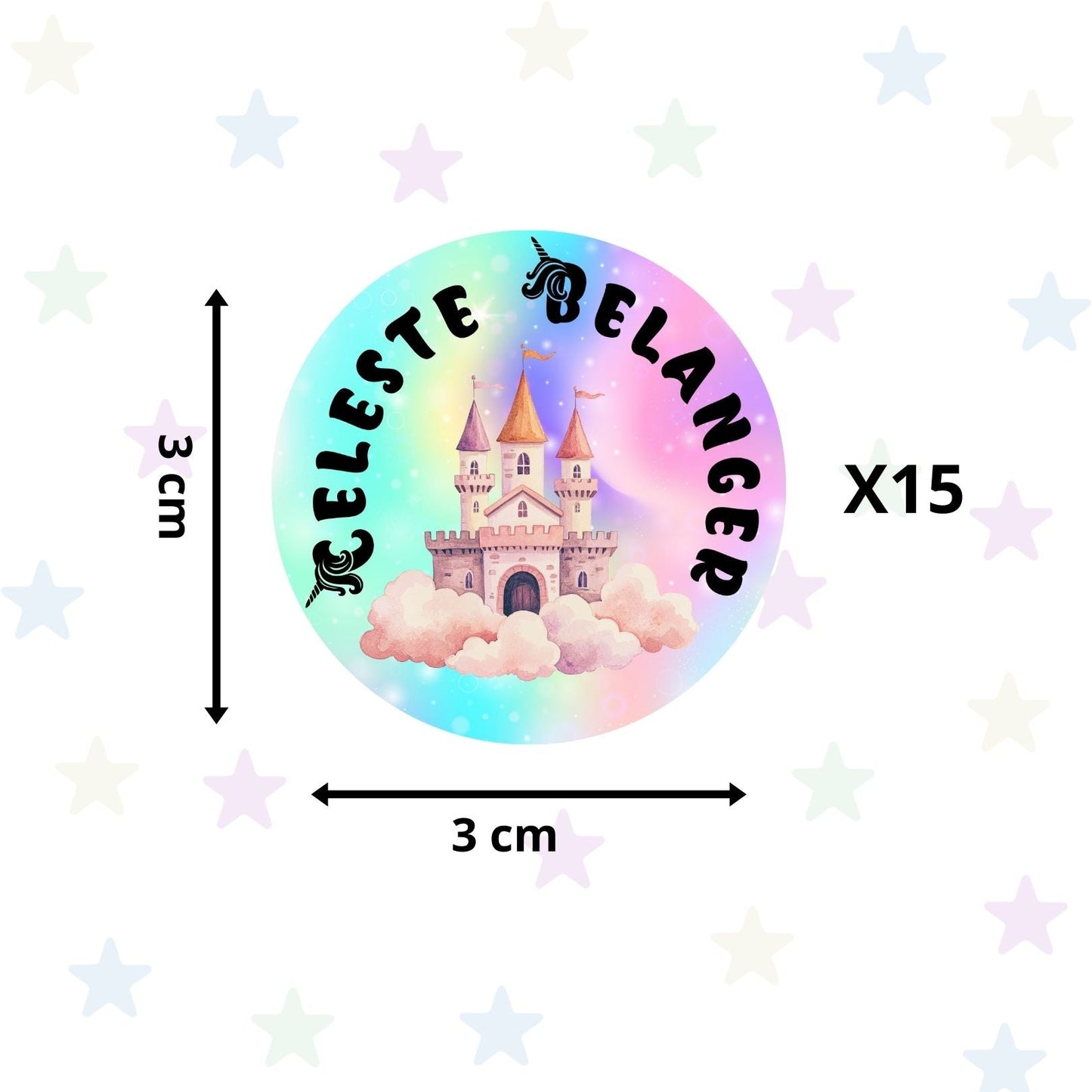 Autocollants d’Identification Personnalisés – 13 Univers à Explorer - Petite Sublime