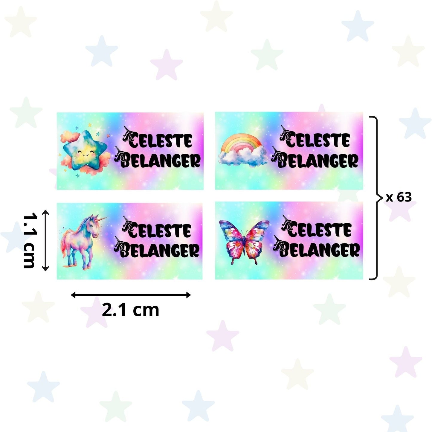 Autocollants d’Identification Personnalisés – 13 Univers à Explorer - Petite Sublime