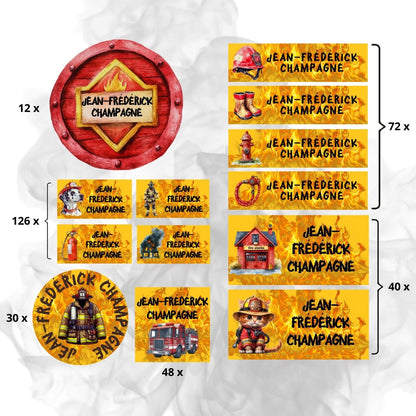 Autocollants d’Identification Personnalisés – 13 Univers à Explorer - Petite Sublime