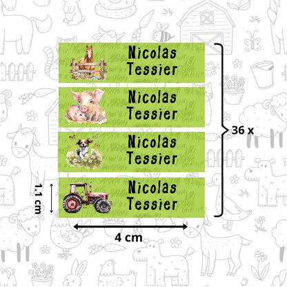 Autocollants d’Identification Personnalisés – 13 Univers à Explorer - Petite Sublime