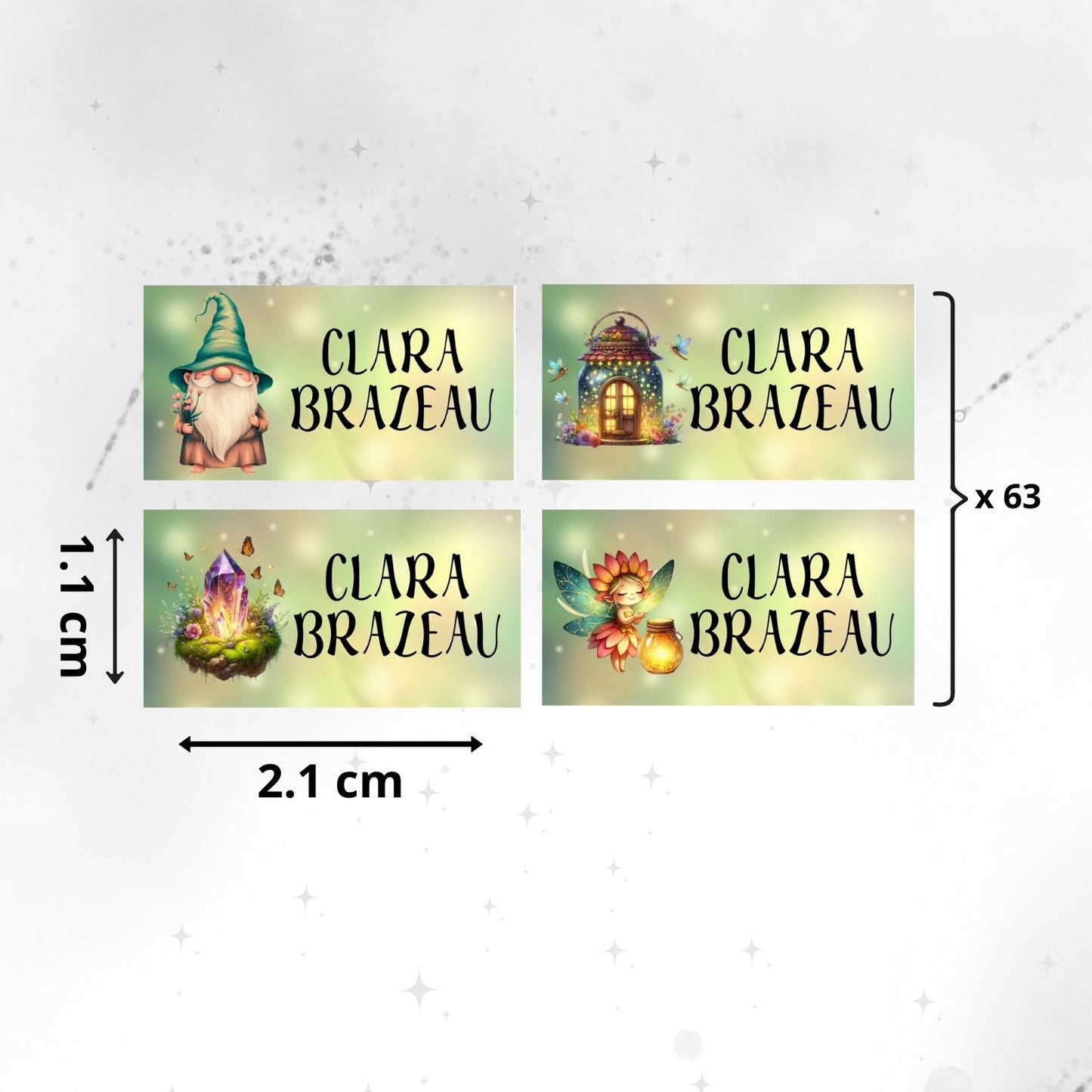 Autocollants d’Identification Personnalisés – 13 Univers à Explorer - Petite Sublime