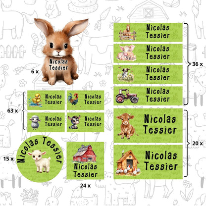 Autocollants d’Identification Personnalisés – 13 Univers à Explorer - Petite Sublime