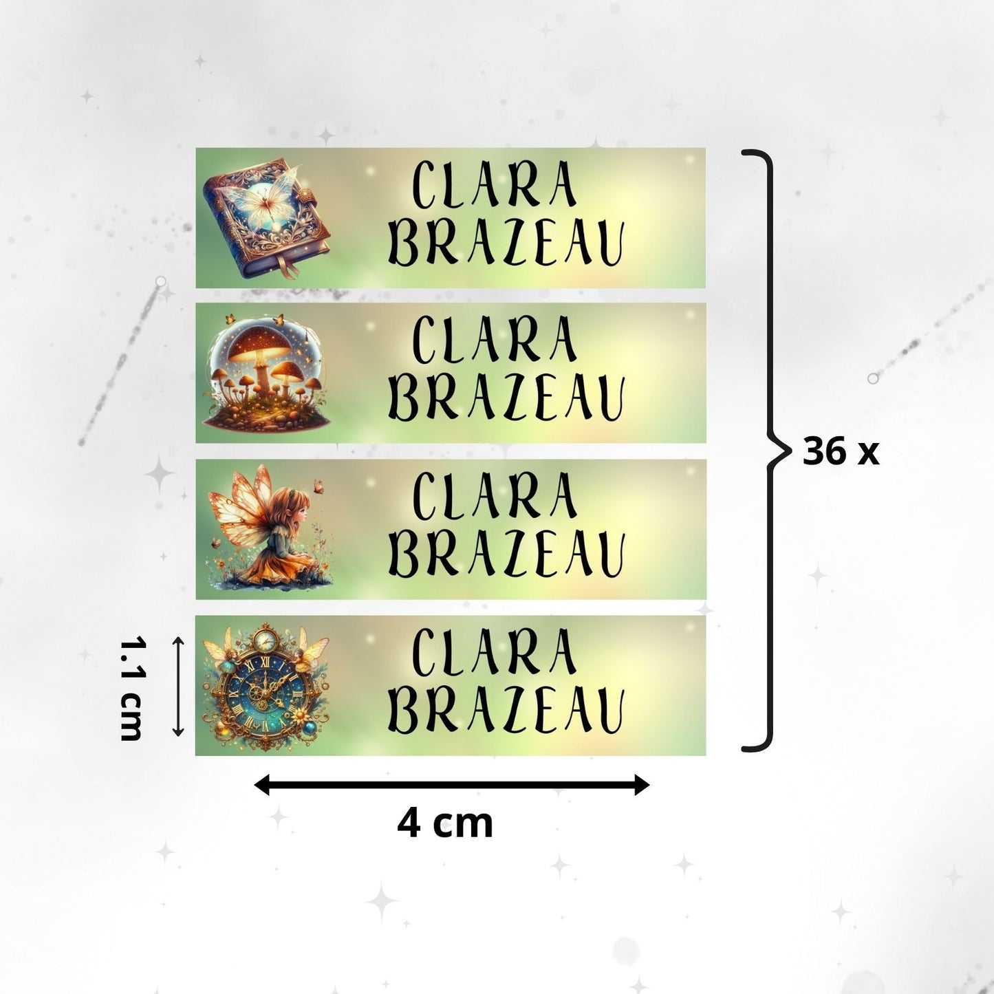 Autocollants d’Identification Personnalisés – 13 Univers à Explorer - Petite Sublime