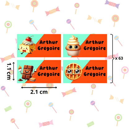 Autocollants d’Identification Personnalisés – 13 Univers à Explorer - Petite Sublime