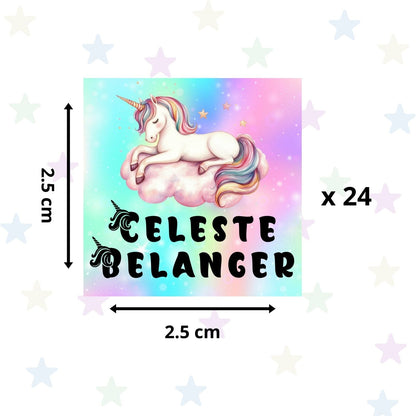 Autocollants d’Identification Personnalisés – 13 Univers à Explorer - Petite Sublime