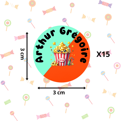 Autocollants d’Identification Personnalisés – 13 Univers à Explorer - Petite Sublime