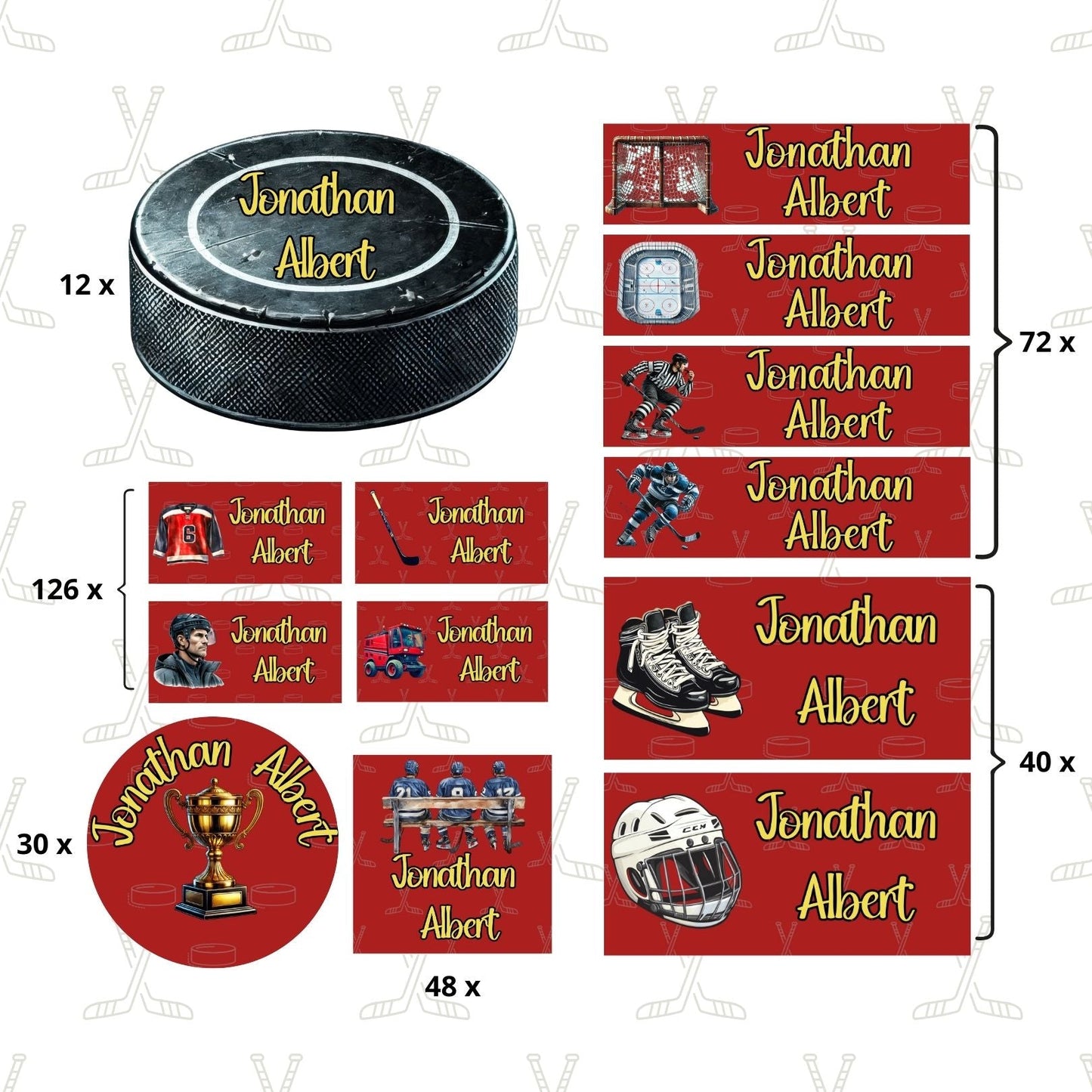 Autocollants d’Identification Personnalisés – 13 Univers à Explorer - Petite Sublime