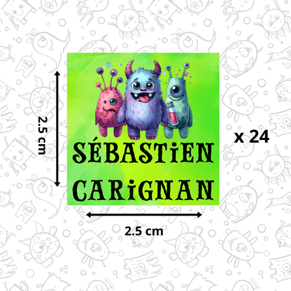 Autocollants d’Identification Personnalisés – 13 Univers à Explorer - Petite Sublime