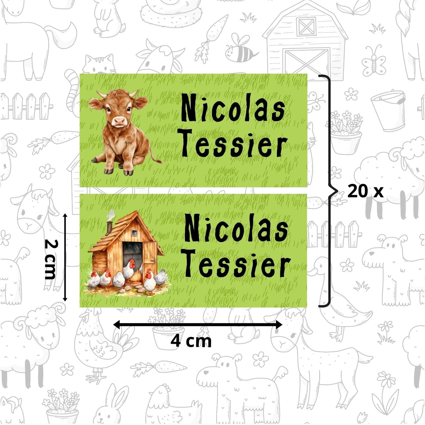 Autocollants d’Identification Personnalisés – 13 Univers à Explorer - Petite Sublime