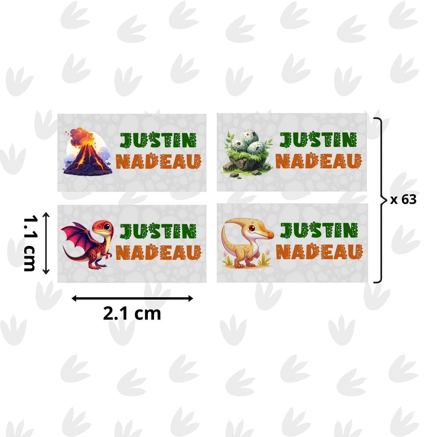 Autocollants d’Identification Personnalisés – 13 Univers à Explorer - Petite Sublime