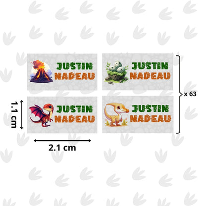 Autocollants d’Identification Personnalisés – 13 Univers à Explorer - Petite Sublime