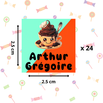 Autocollants d’Identification Personnalisés – 13 Univers à Explorer - Petite Sublime