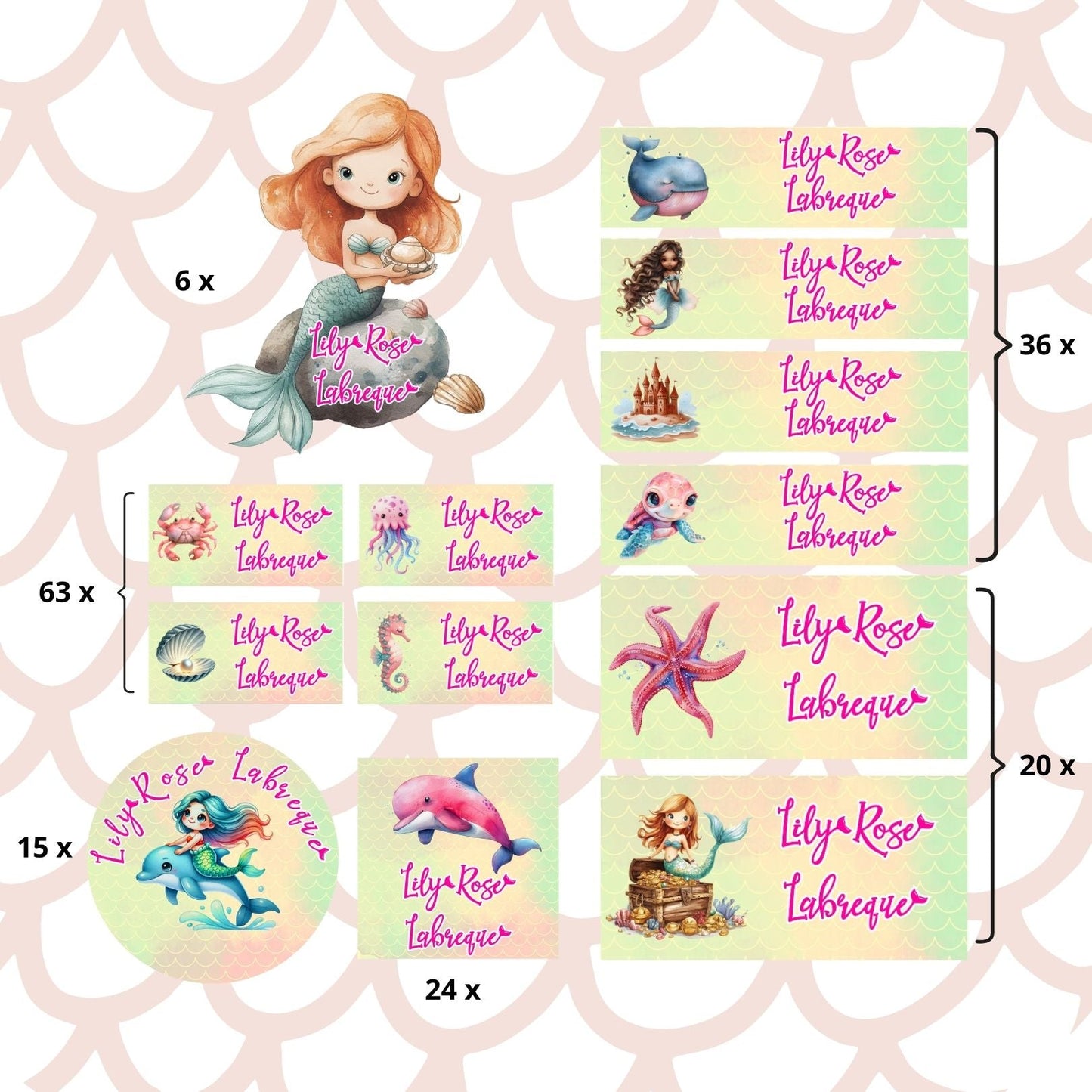 Autocollants d’Identification Personnalisés – 13 Univers à Explorer - Petite Sublime