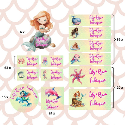 Autocollants d’Identification Personnalisés – 13 Univers à Explorer - Petite Sublime