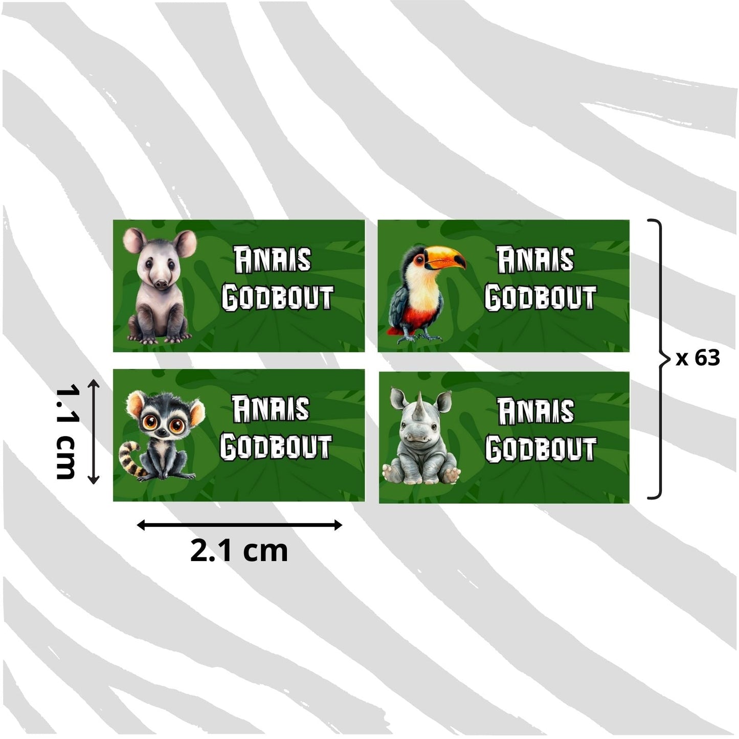 Autocollants d’Identification Personnalisés – 13 Univers à Explorer - Petite Sublime