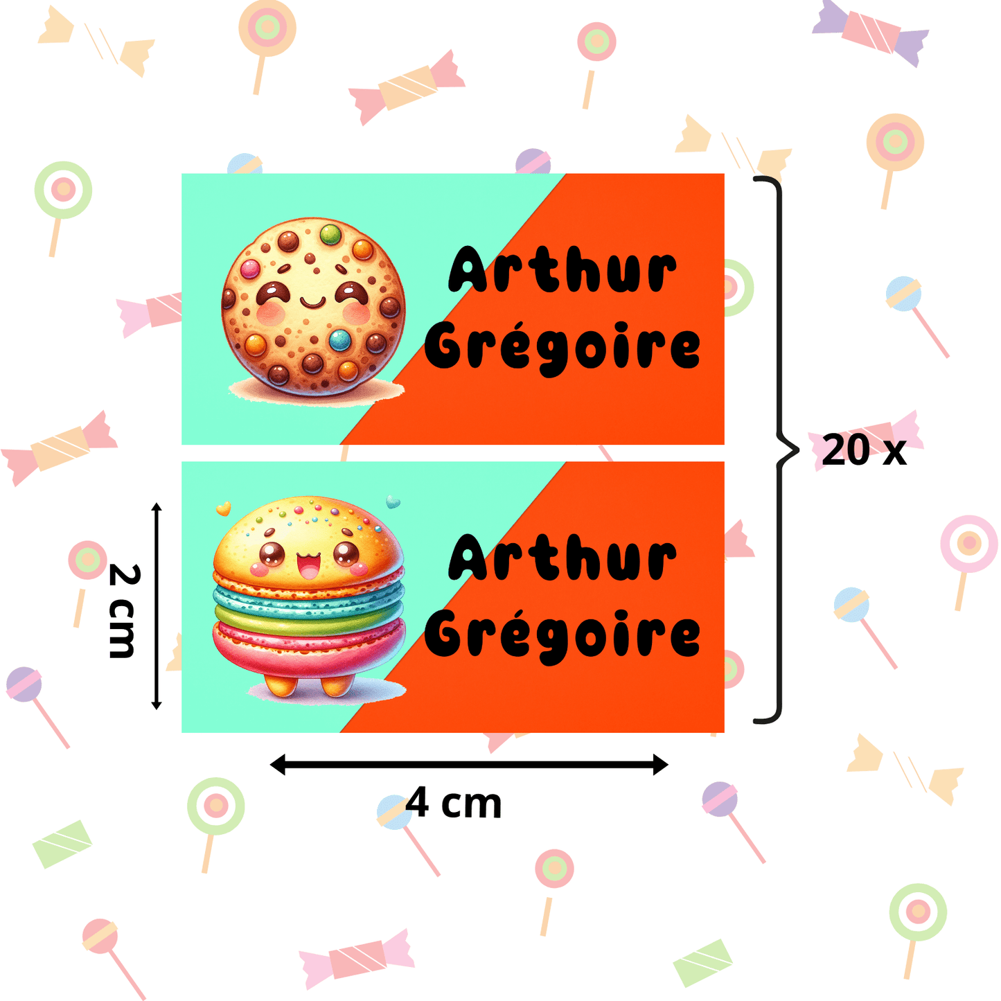 Autocollants d’Identification Personnalisés – 13 Univers à Explorer - Petite Sublime