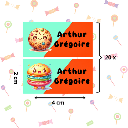 Autocollants d’Identification Personnalisés – 13 Univers à Explorer - Petite Sublime