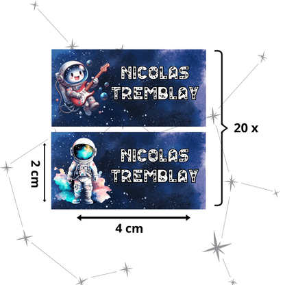 Autocollants d’Identification Personnalisés – 13 Univers à Explorer - Petite Sublime