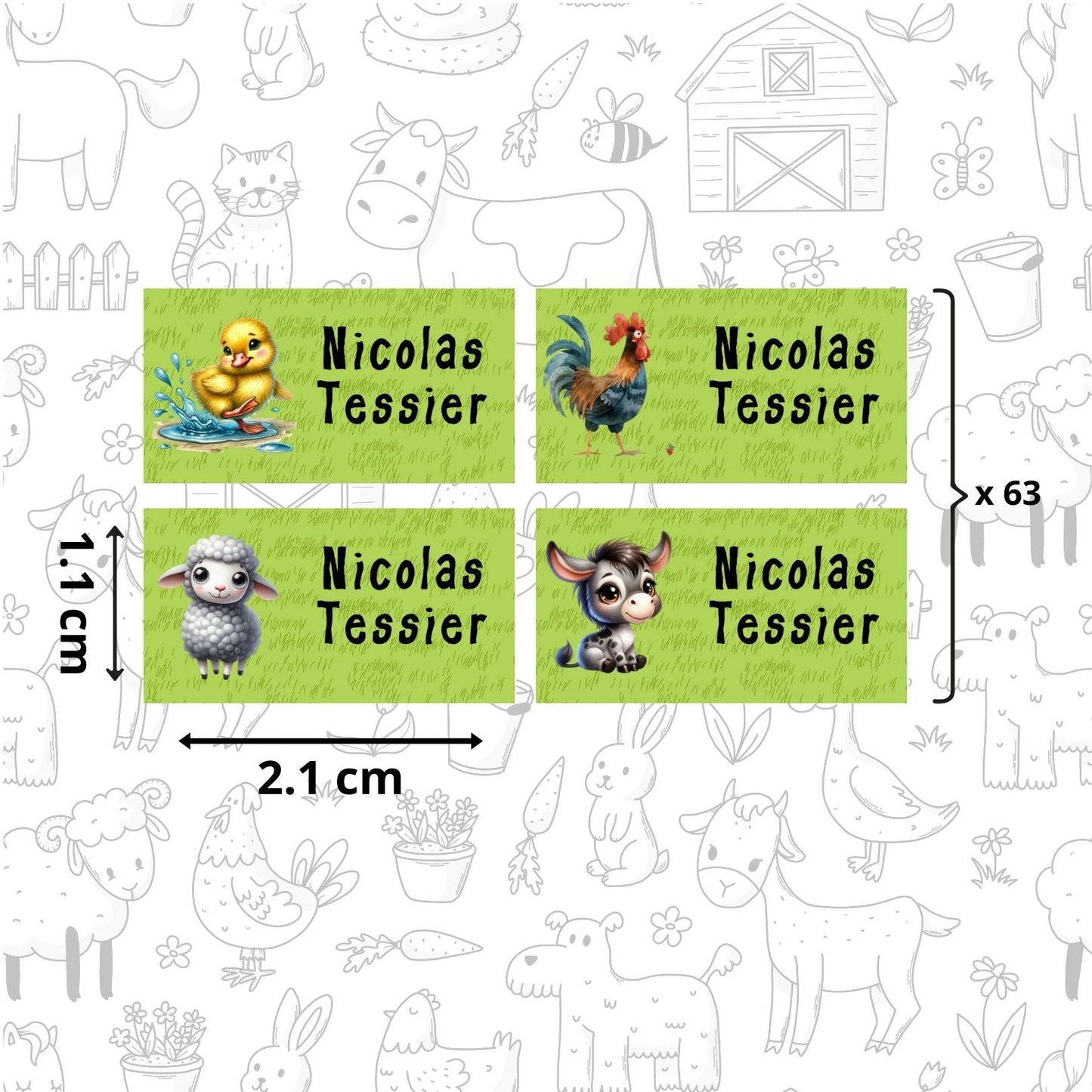 Autocollants d’Identification Personnalisés – 13 Univers à Explorer - Petite Sublime