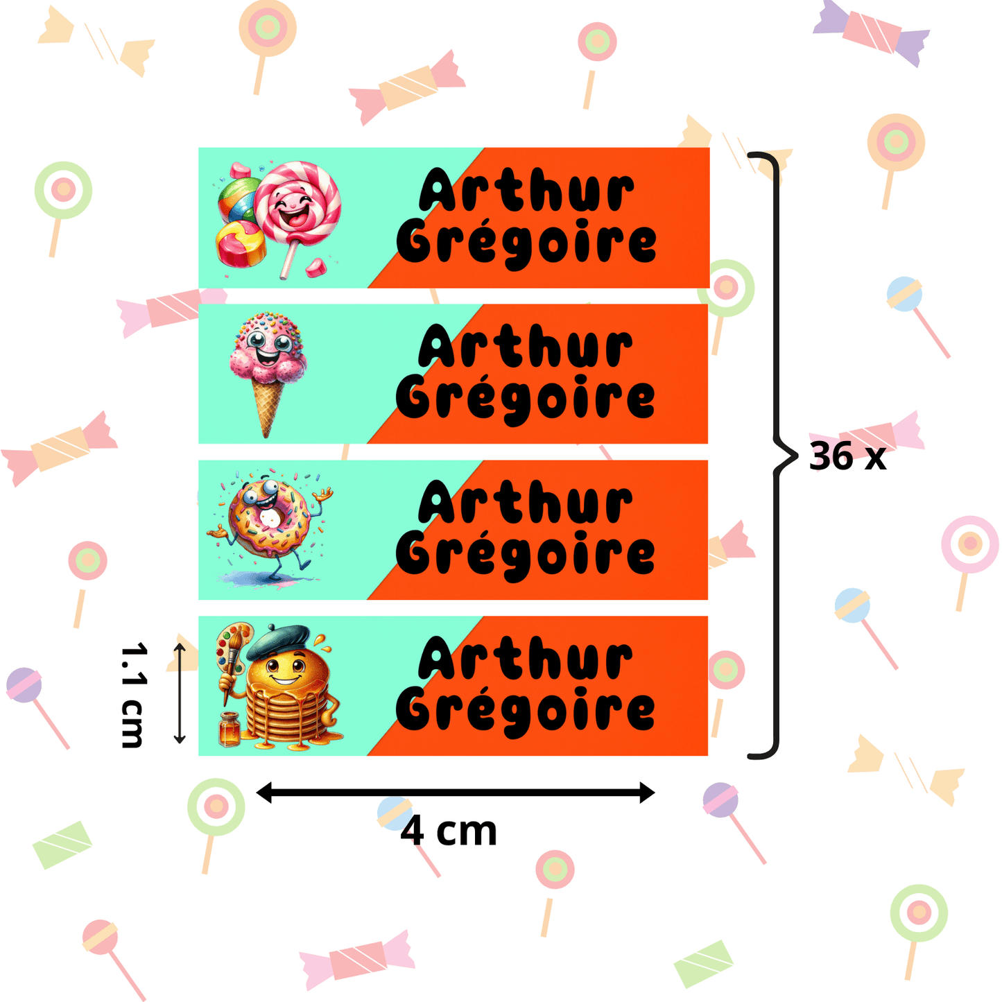 Autocollants d’Identification Personnalisés – 13 Univers à Explorer - Petite Sublime