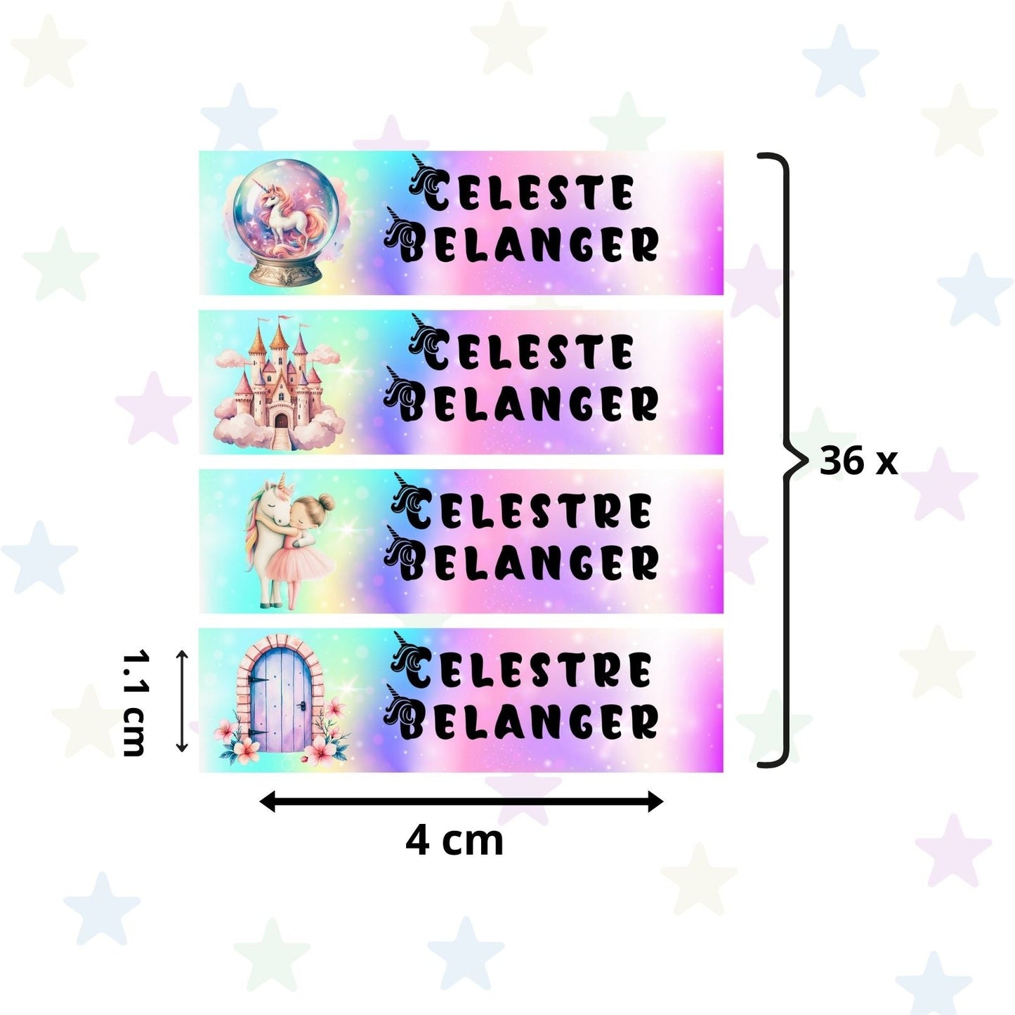 Autocollants d’Identification Personnalisés – 13 Univers à Explorer - Petite Sublime