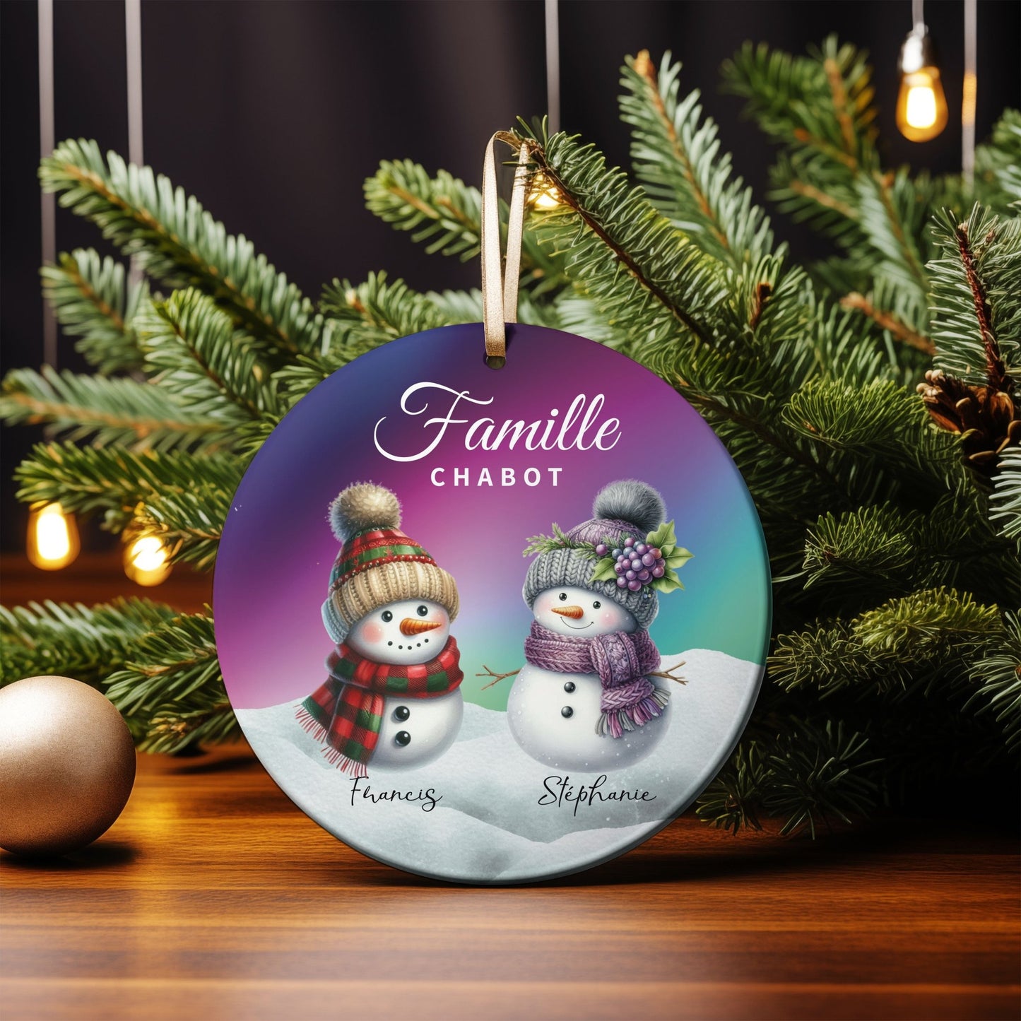 Boules de Noël personnalisées – Famille - Petite Sublime