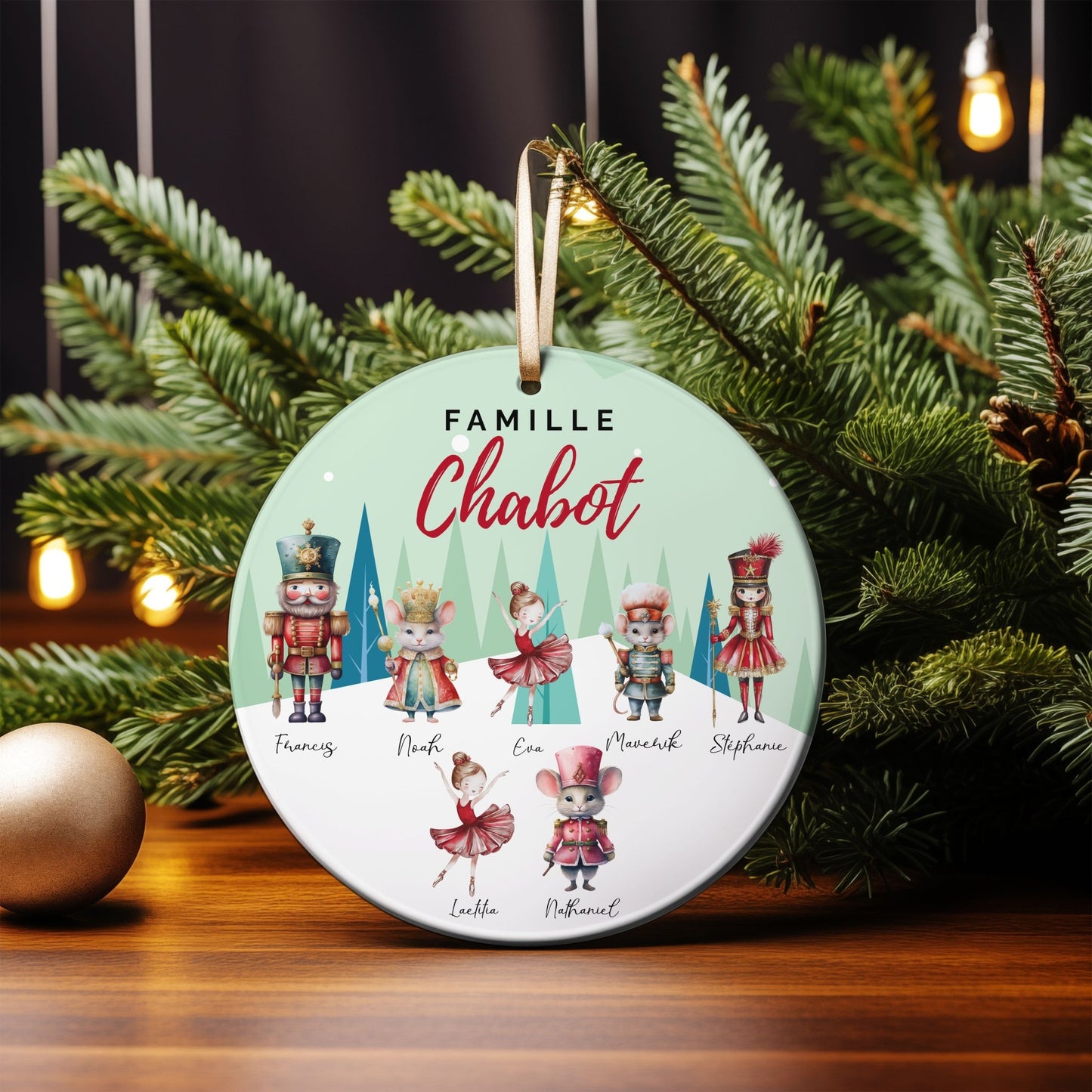 Boules de Noël personnalisées – Famille - Petite Sublime