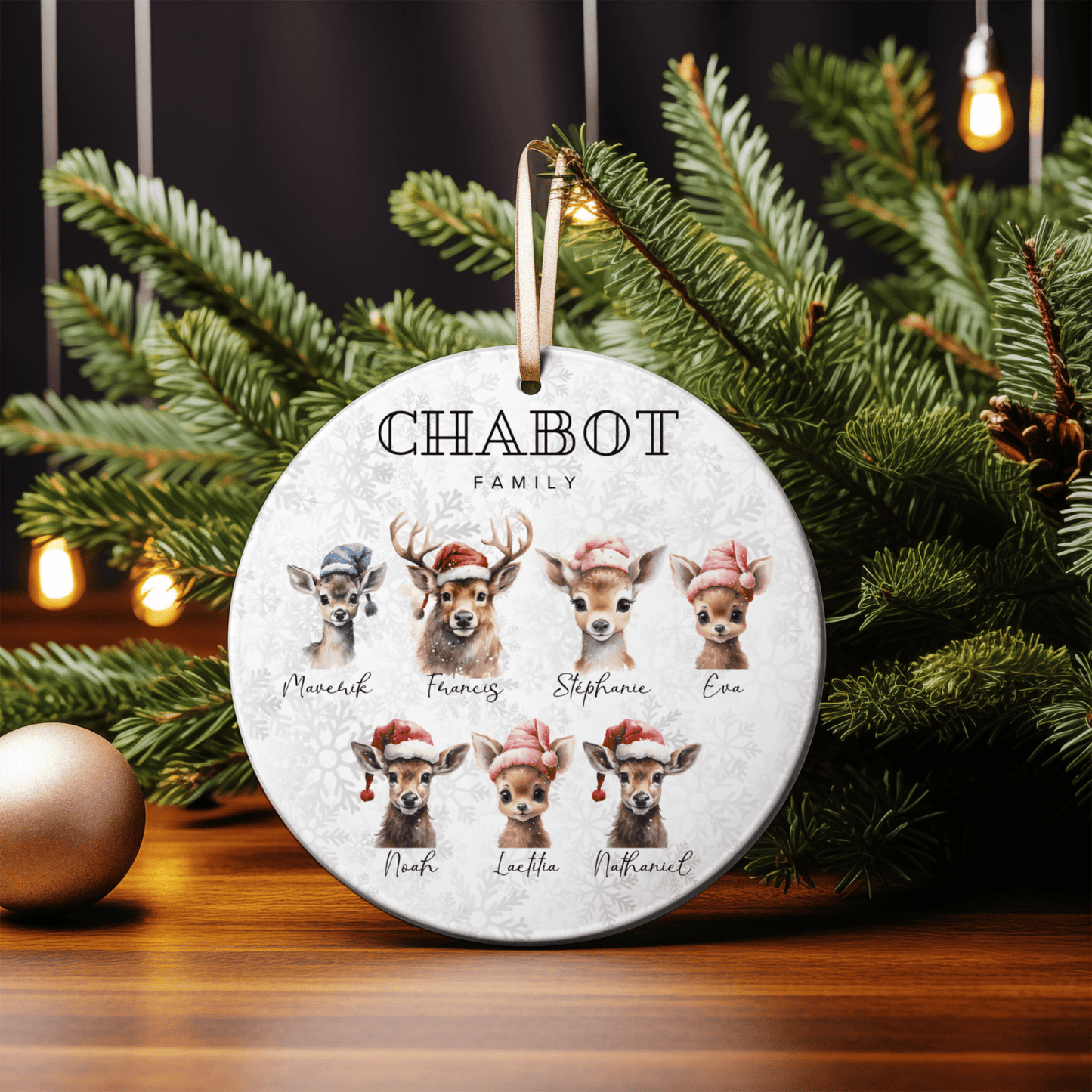 Boules de Noël personnalisées – Famille - Petite Sublime