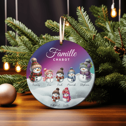Boules de Noël personnalisées – Famille - Petite Sublime