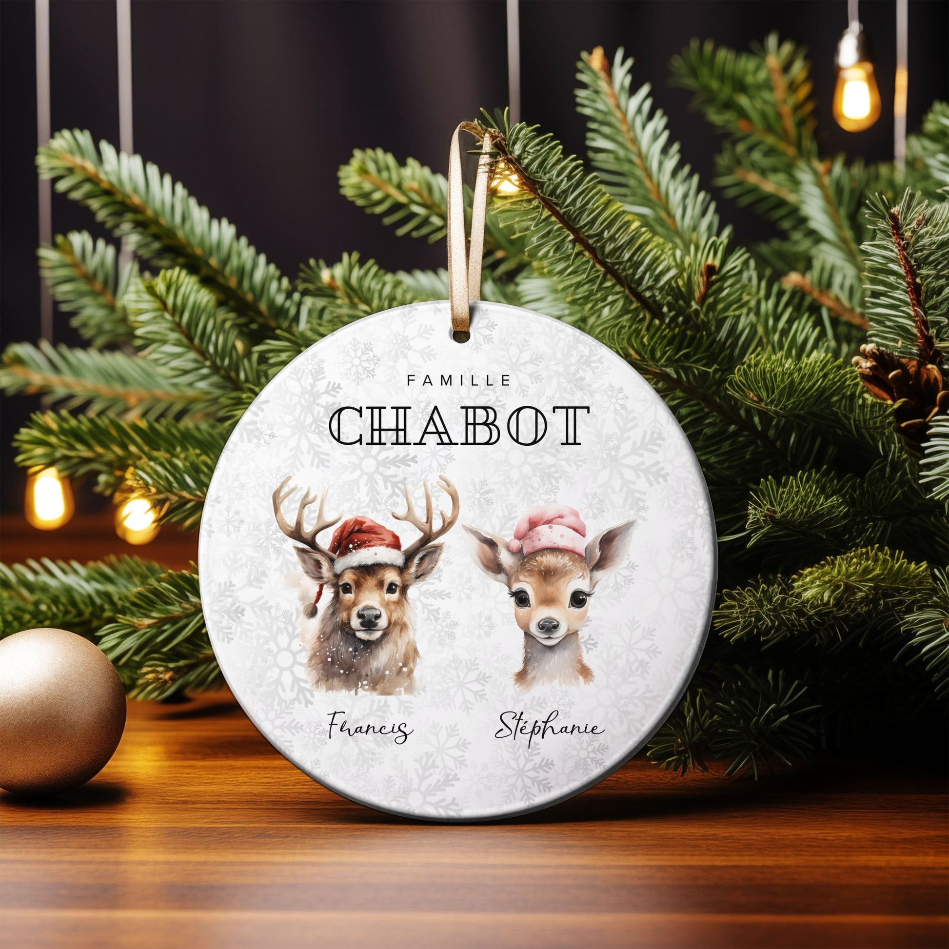 Boules de Noël personnalisées – Famille - Petite Sublime