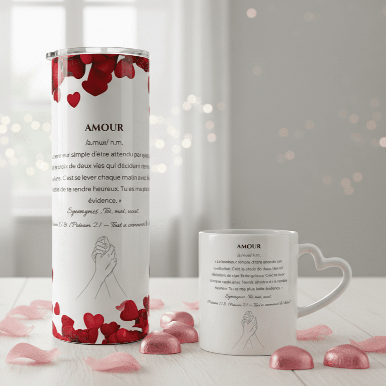 Duo Tasse + Gobelet Amour - Petite Sublime