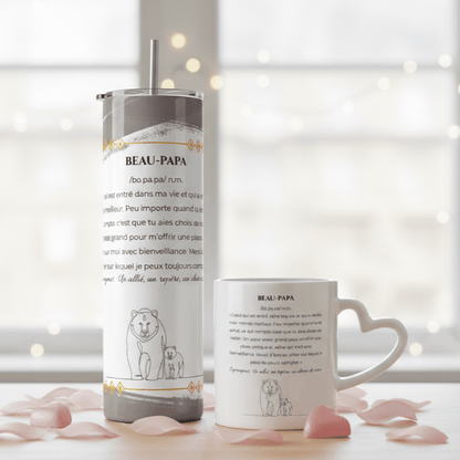 Duo Tasse + Gobelet Beau‑Papa - Petite Sublime
