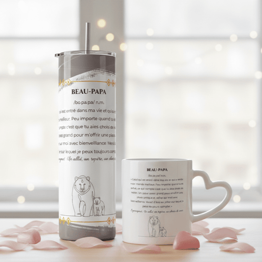 Duo Tasse + Gobelet Beau‑Papa - Petite Sublime
