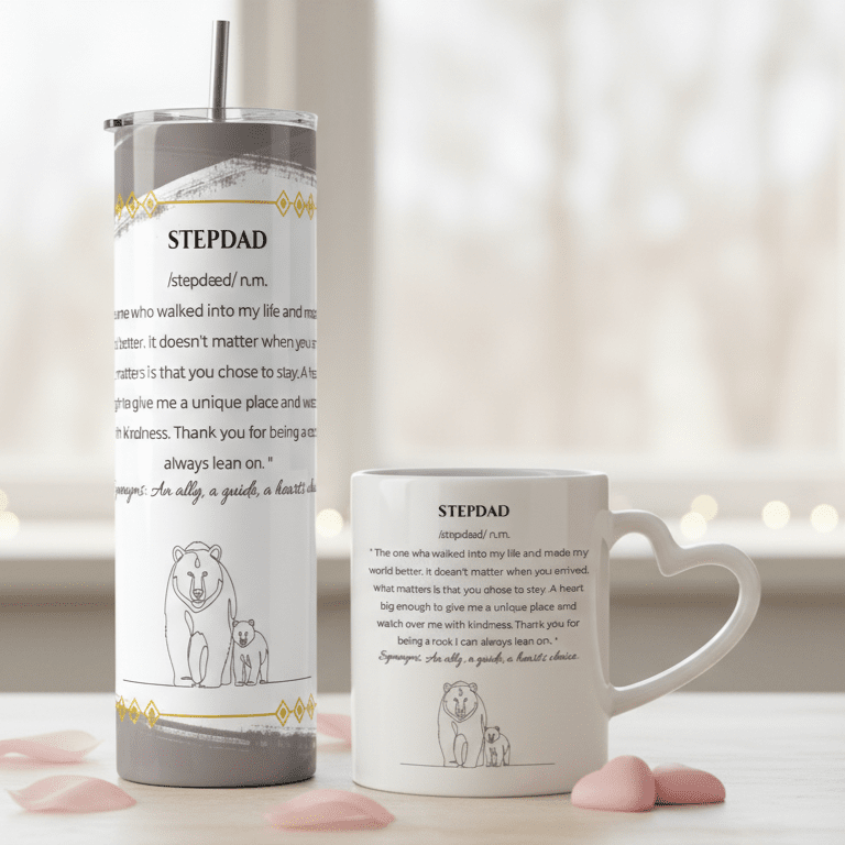 Duo Tasse + Gobelet Beau‑Papa - Petite Sublime