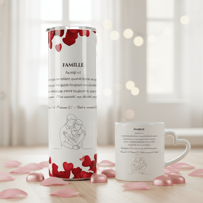 Duo Tasse + Gobelet Famille - Petite Sublime