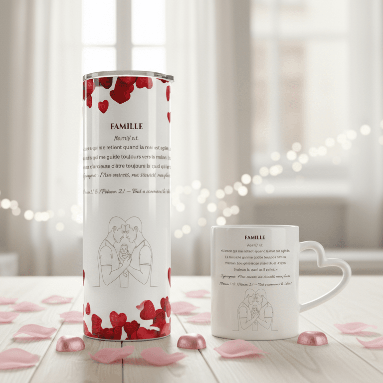 Duo Tasse + Gobelet Famille - Petite Sublime