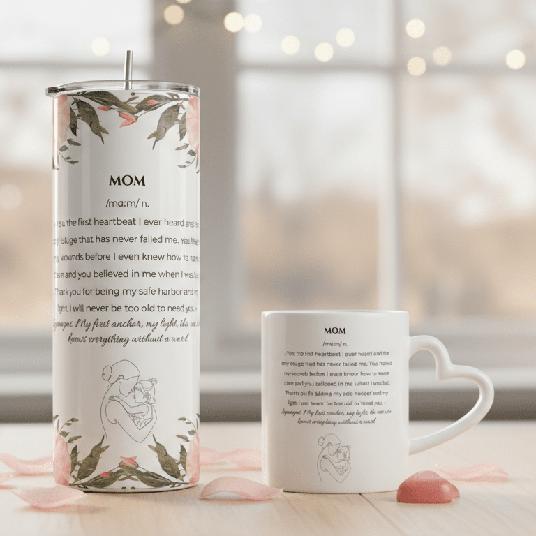 Duo Tasse + Gobelet Maman & Fille - Petite Sublime